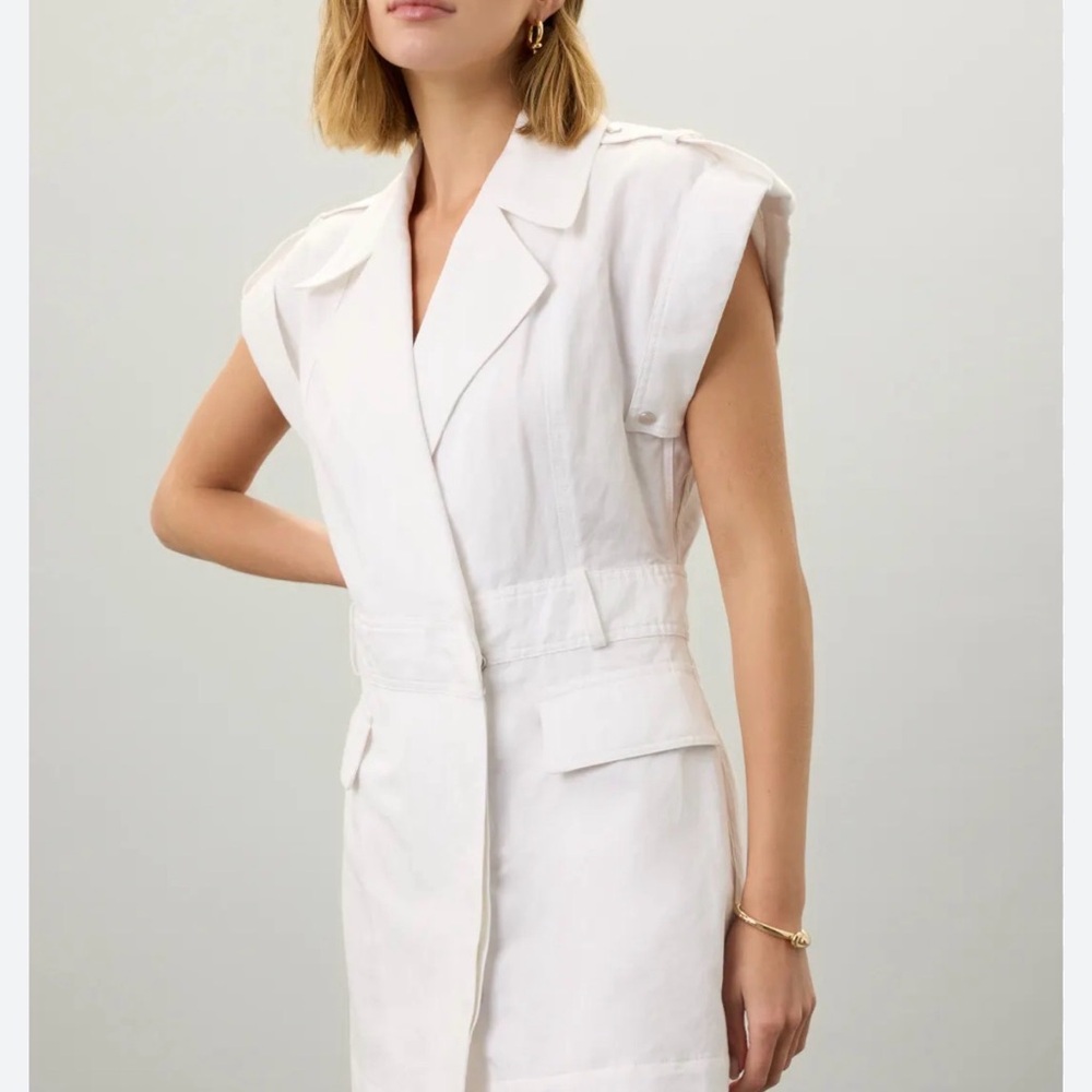 A.L.C. White Sleeveless Blazer Dress - Ryan Dress